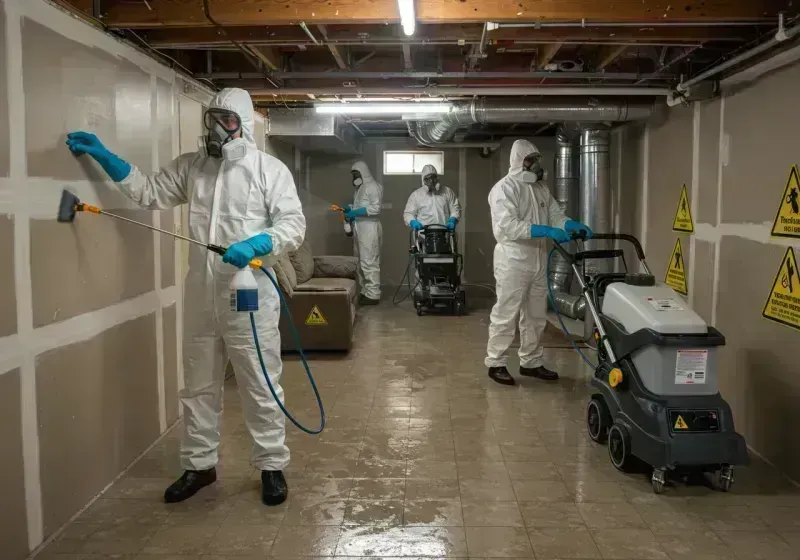 Basement Moisture Removal and Structural Drying process in Elk County, PA